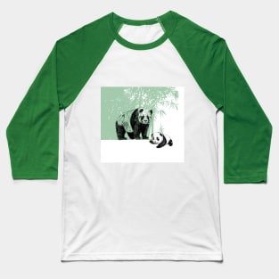 panda family print Baseball T-Shirt